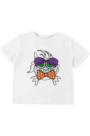 Stella McCartney T-shirt - Hvid m. Fisk/Patches