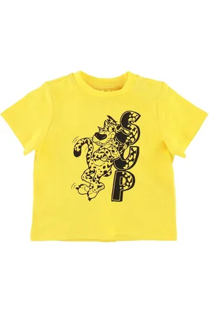 Stella McCartney T-shirt - Gul m. Leopard