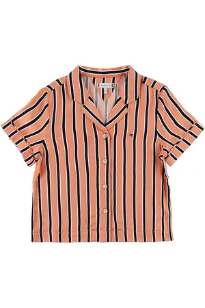 Tommy Hilfiger Skjorte - Resort Stripe - Orange