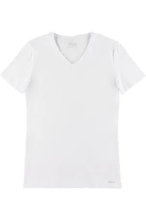 Fila T-shirt - V-Neck - Hvid