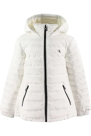 Calvin Klein Dunjakke - Fitted Light Down Jacket - Hvid