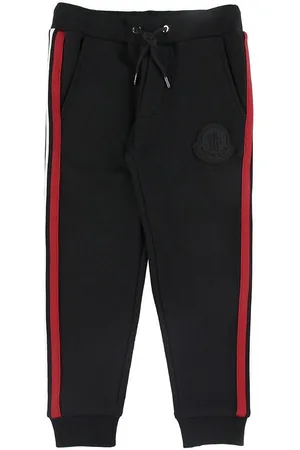 Moncler Sweatpants - Sort m. RÃ¸d Stribe