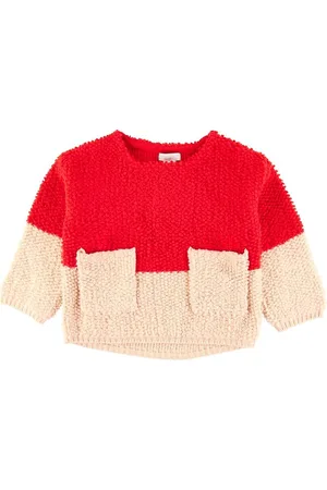 Stella McCartney StriktrÃ¸je - Uld - Loopie - RÃ¸d/Rosa