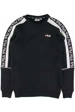 Fila Sweatshirt - Teom Crew - Sort/Hvid