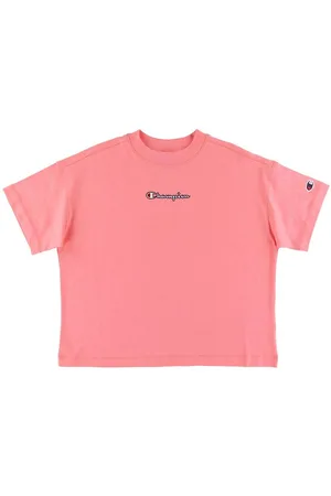 Champion Fashion T-Shirt - Crop - Pink m. Logo
