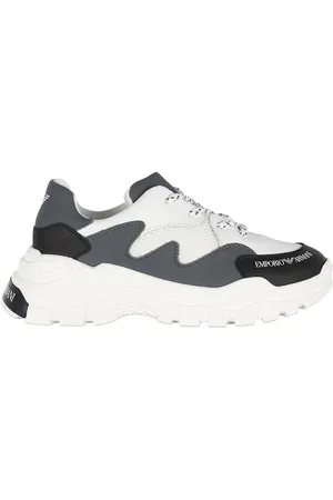 Emporio Armani Sko - Sort/Hvid/GrÃ¥