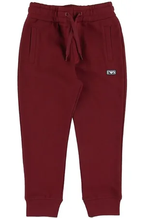 Emporio Armani Sweatpants - MÃ¸rk RÃ¸d