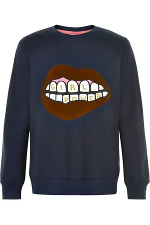 The New Sweatshirt - Elexa - Navy Blazer m. Print