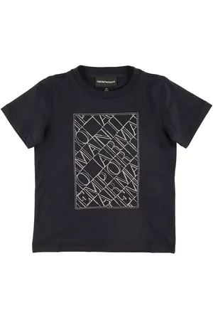 Emporio Armani T-shirt - Navy m. Broderi
