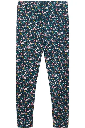 Hust and Claire Leggings - Ludo - Viskose/Bambus - Navy m. Bloms