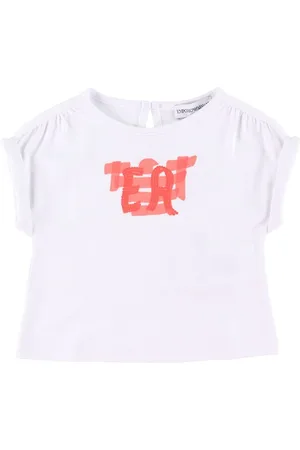 Emporio Armani T-shirt - Hvid m. Rosa