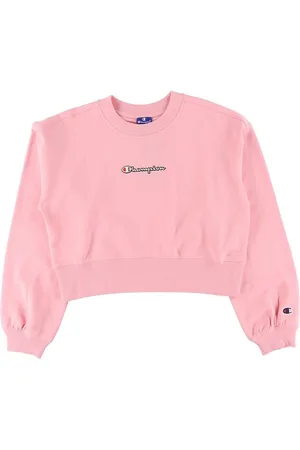 Champion Fashion Sweatshirt - Cropped - Rosa m. Logo