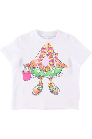 Stella McCartney T-shirt - Hvid m. Flamingo