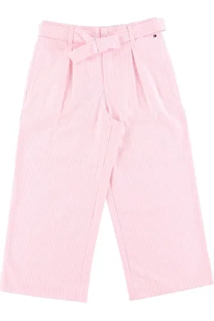 Tommy Hilfiger Bukser - Neon Ithaca - Cotton Candy m. Striber