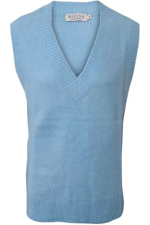 Hound Vest - Strik - LyseblÃ¥