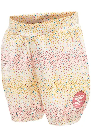 Hummel Shorts - hmlAlba - Hvid m. Prikker