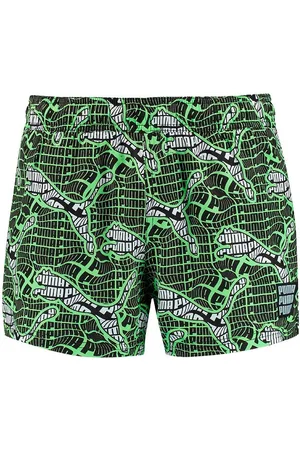 PUMA Badeshorts - GrÃ¸n m. Print