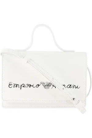 Emporio Armani Skuldertaske - Hvid m. Signatur