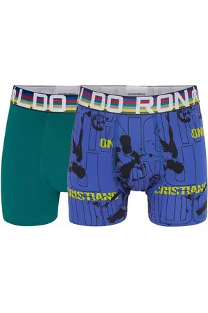 JBS Ronaldo Boxershorts - 2-pak - Turkis/BlÃ¥ m. Print
