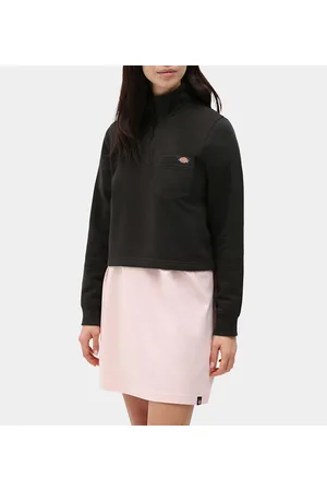 Dickies Sweatshirt m. LynlÃ¥s - Oakport Quarter Zip - Sort