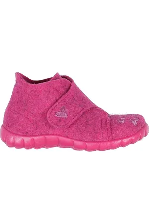 Superfit Hjemmesko - Uld - Pink m. Hjerter