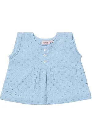 Noa Noa Top - Chambray Blue