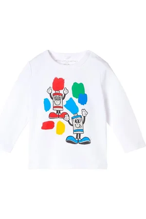 Stella McCartney Bluse - Painting Friends - Off-White