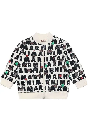 Marni Cardigan - Off-White m. AOP Logo