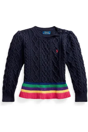 Ralph Lauren Bluse - Strik - Boston Commons - MÃ¸rkeblÃ¥ m. S