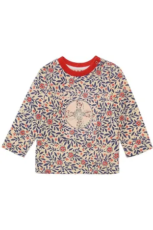 Marni Bluse - Gul m. BlÃ¥ MÃ¸nster