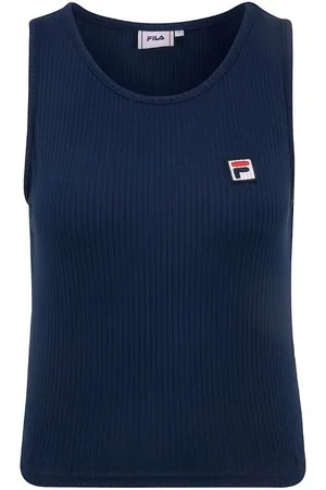 Fila Top - Cropped - Rib - Navy