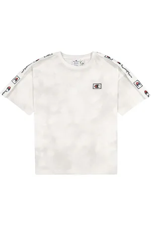 Champion Fashion T-Shirt - Hvid/GrÃ¥ m. Logo