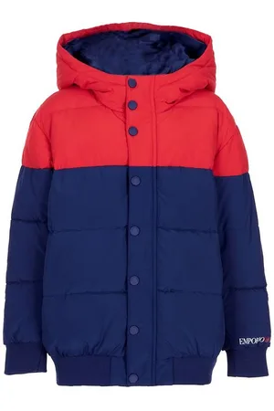 Emporio Armani Dynejakke - BlÃ¥/RÃ¸d