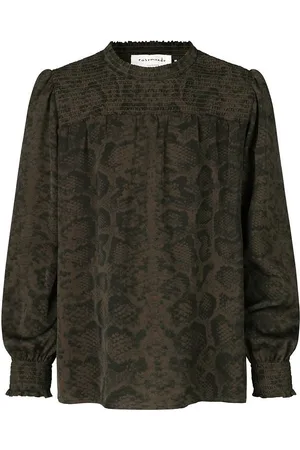 Rosemunde Bluse - Smoaked Oak Snake Print