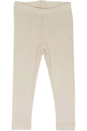 Pine Cone Leggings - Pointelle Dot - Natura