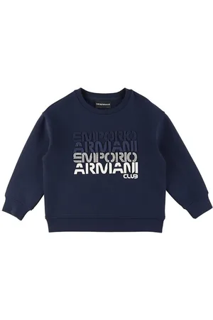 Emporio Armani Bluse - Dress Blue m. Tekst