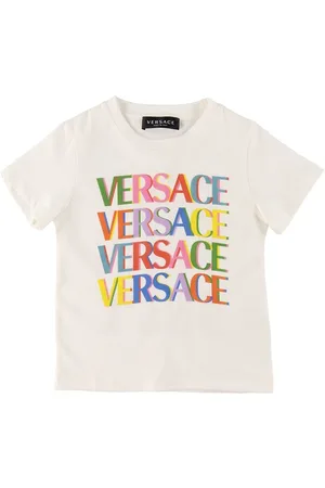 VERSACE T-shirt - Hvid m. Multifarvet/Pink