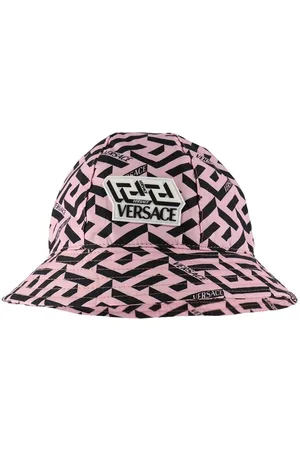 VERSACE Sommerhat - Sort/Rosa m. Logo