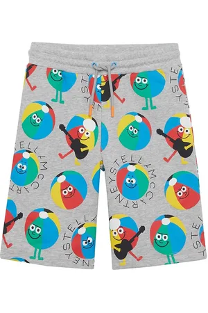 Stella McCartney Sweatshorts - GrÃ¥meleret m. Badebolde