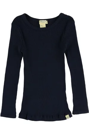Minimalisma Bluse - Bergen - Silke/Bomuld -Dark Blue