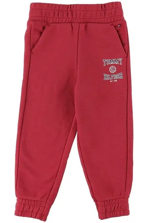 Tommy Hilfiger Sweatpants - Slouchy Varsity - Cranberry Crush