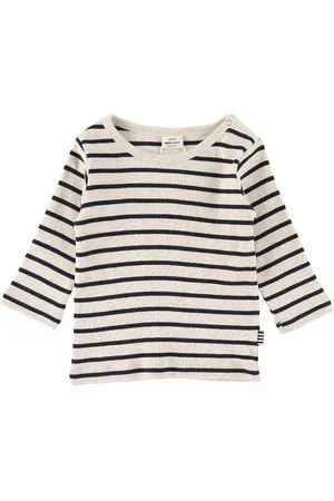Mads Norgaard Bluse - Tobinino - Navy/Nature Melange