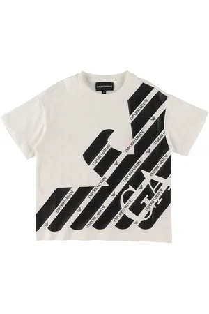 Emporio Armani T-shirt - Hvid/Sort m. Logo