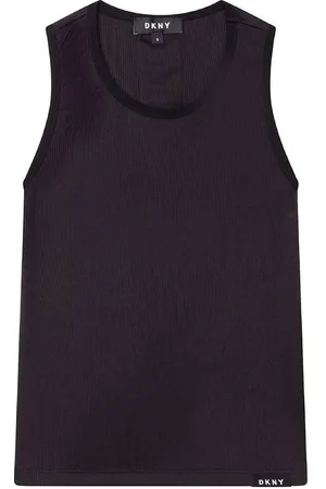 DKNY Tanktop - Rib - Summer - Sort m. Print