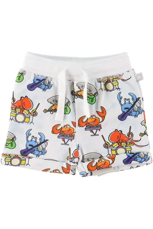 Stella McCartney Sweatshorts - Hvid m. Havprint