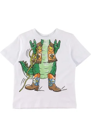 Stella McCartney T-shirt - Hvid m. Krokodille/Cherif