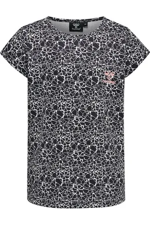 Hummel T-shirt - hmlNanna - Sort/Hvid