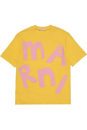 Marni T-shirt - Gul m. Rosa
