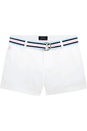 Ralph Lauren Shorts - Classics - Hvid m. BÃ¦lte