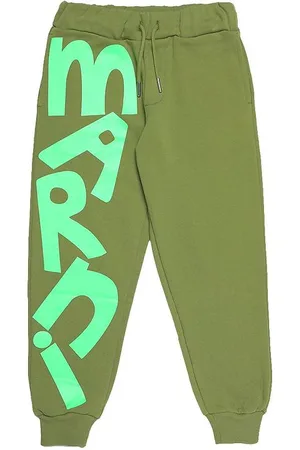 Marni Sweatpants - Khaki/NeongrÃ¸n
